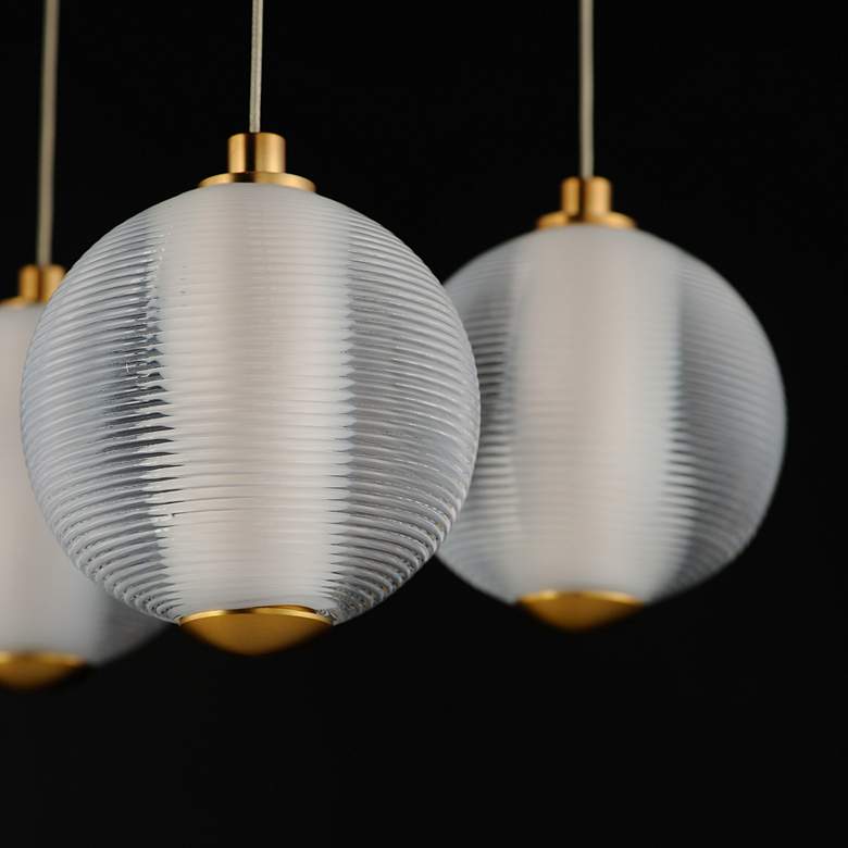 Image 4 Rhythm 10-Light LED Pendant Gold more views