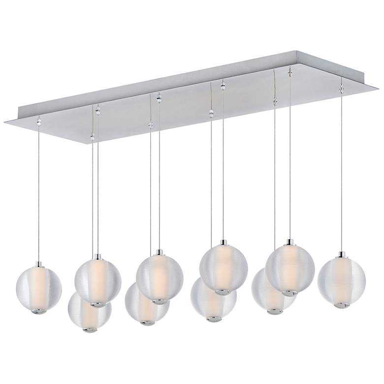 Image 1 Rhythm 10-Light LED Pendant Polished Chrome
