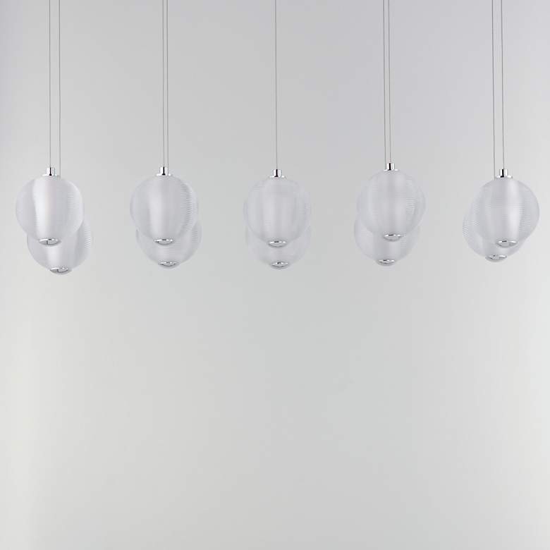 Image 2 Rhythm 10-Light LED Pendant Polished Chrome more views