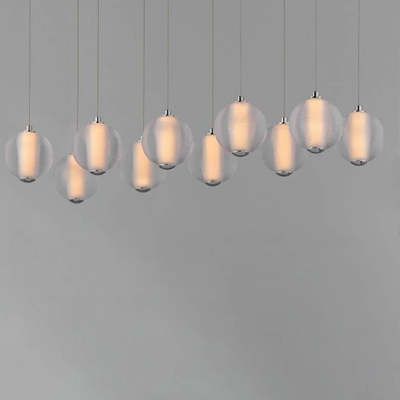 Image 3 Rhythm 10-Light LED Pendant Polished Chrome more views