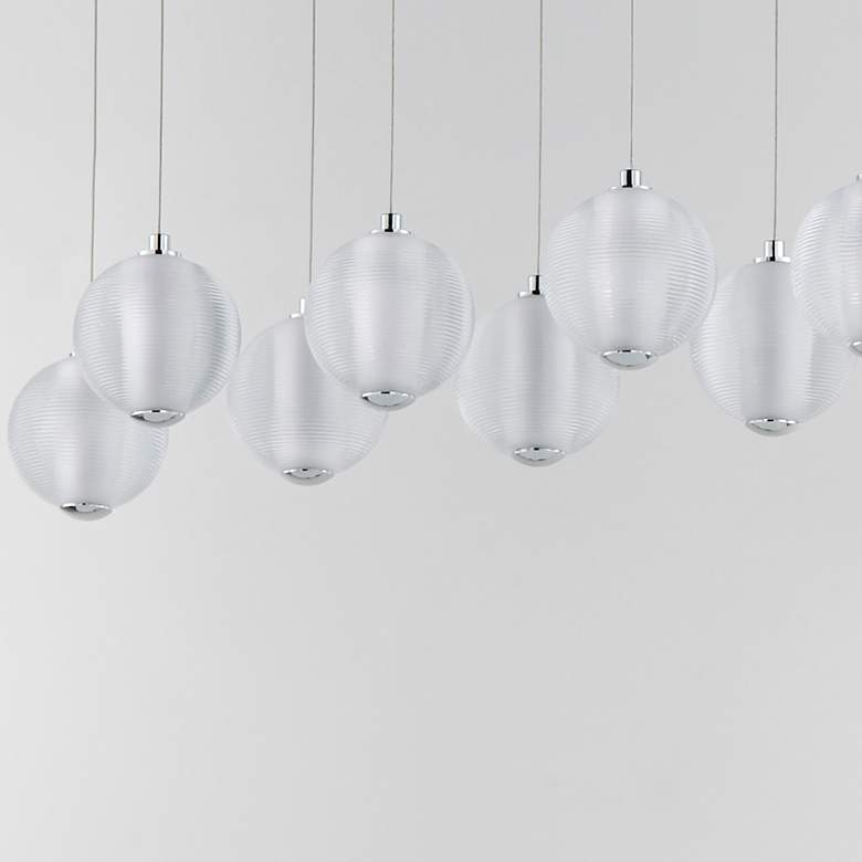 Image 4 Rhythm 10-Light LED Pendant Polished Chrome more views