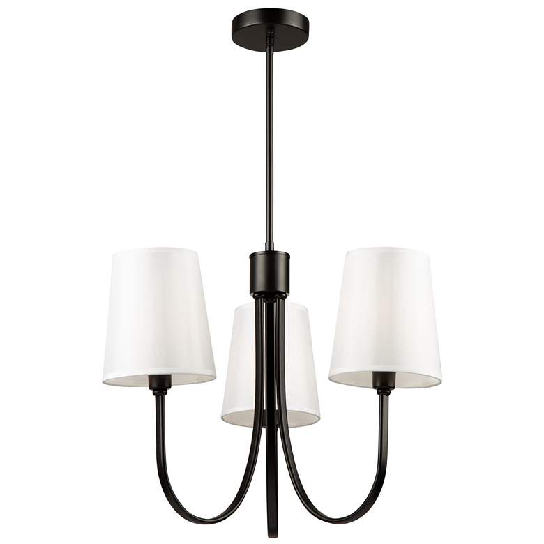 Image 1 Rhythm 3 Light Chandelier Black