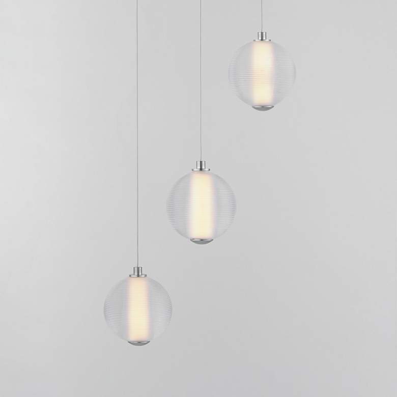 Image 1 Rhythm 3-Light LED Pendant Polished Chrome