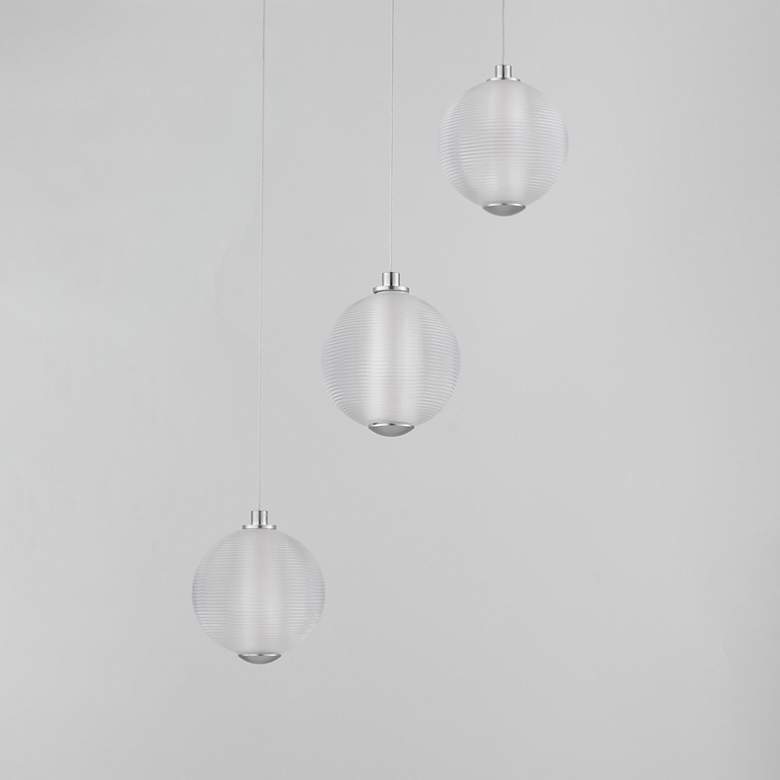 Image 3 Rhythm 3-Light LED Pendant Polished Chrome more views