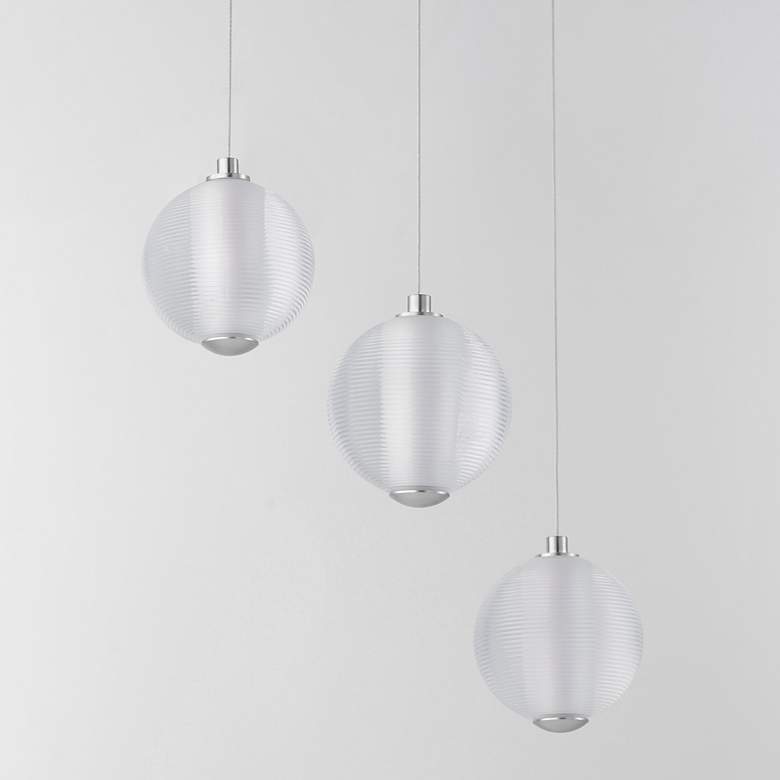 Image 4 Rhythm 3-Light LED Pendant Polished Chrome more views