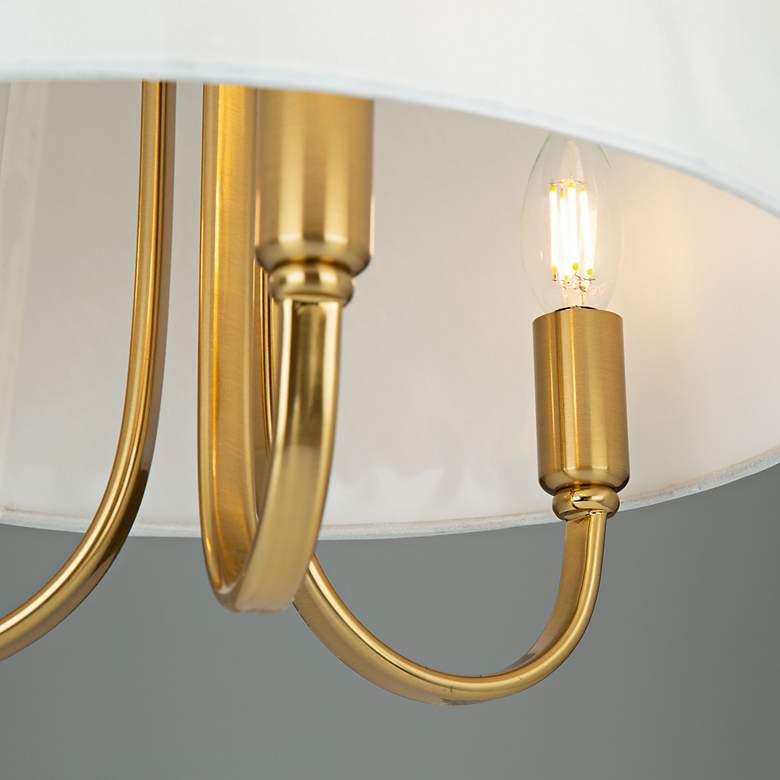 Image 4 Rhythm 3 Light Semi-Flush Mount Brushed Gold more views