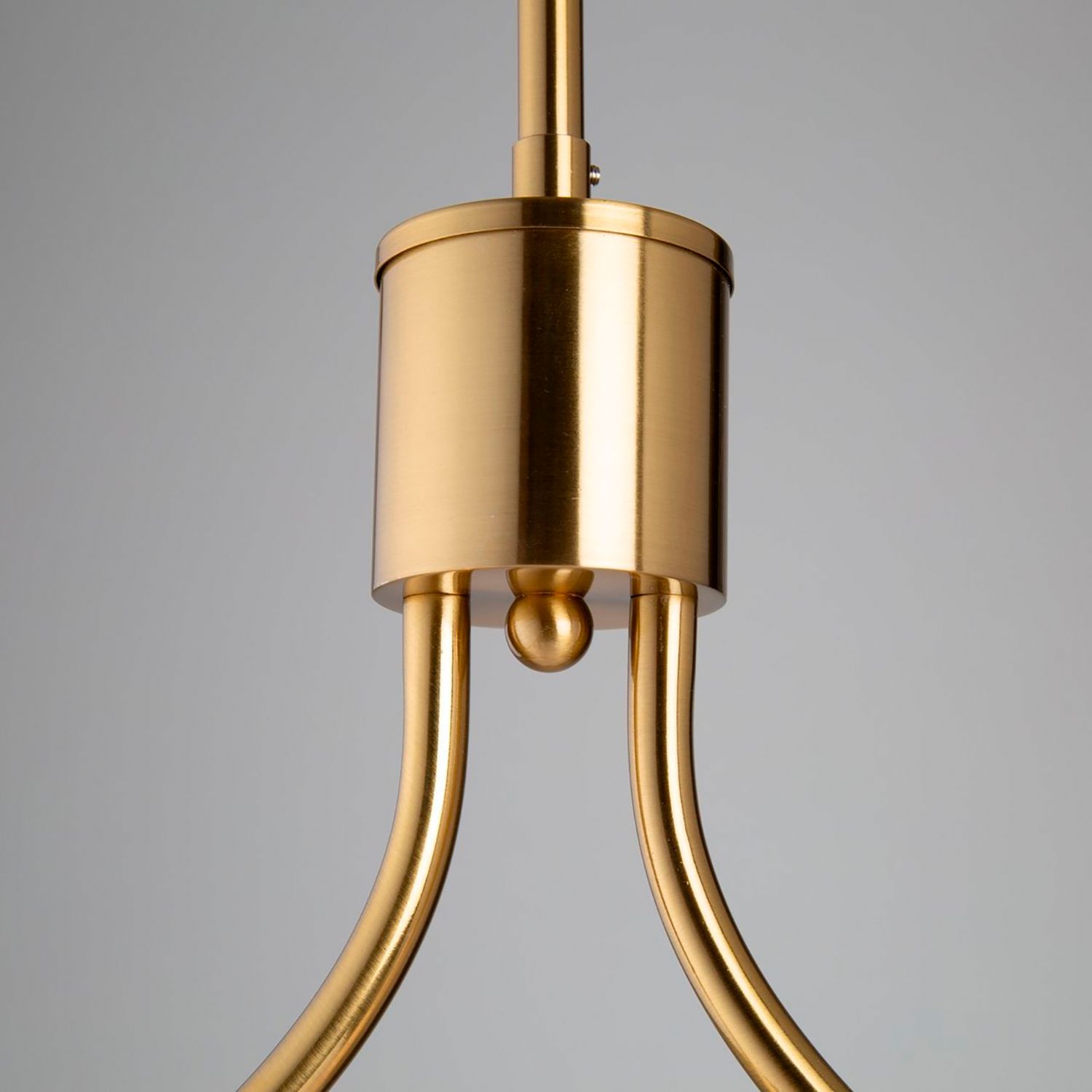 Rhythm 40.2" Wide 5-Light Brushed Gold Island Light With White Linen S