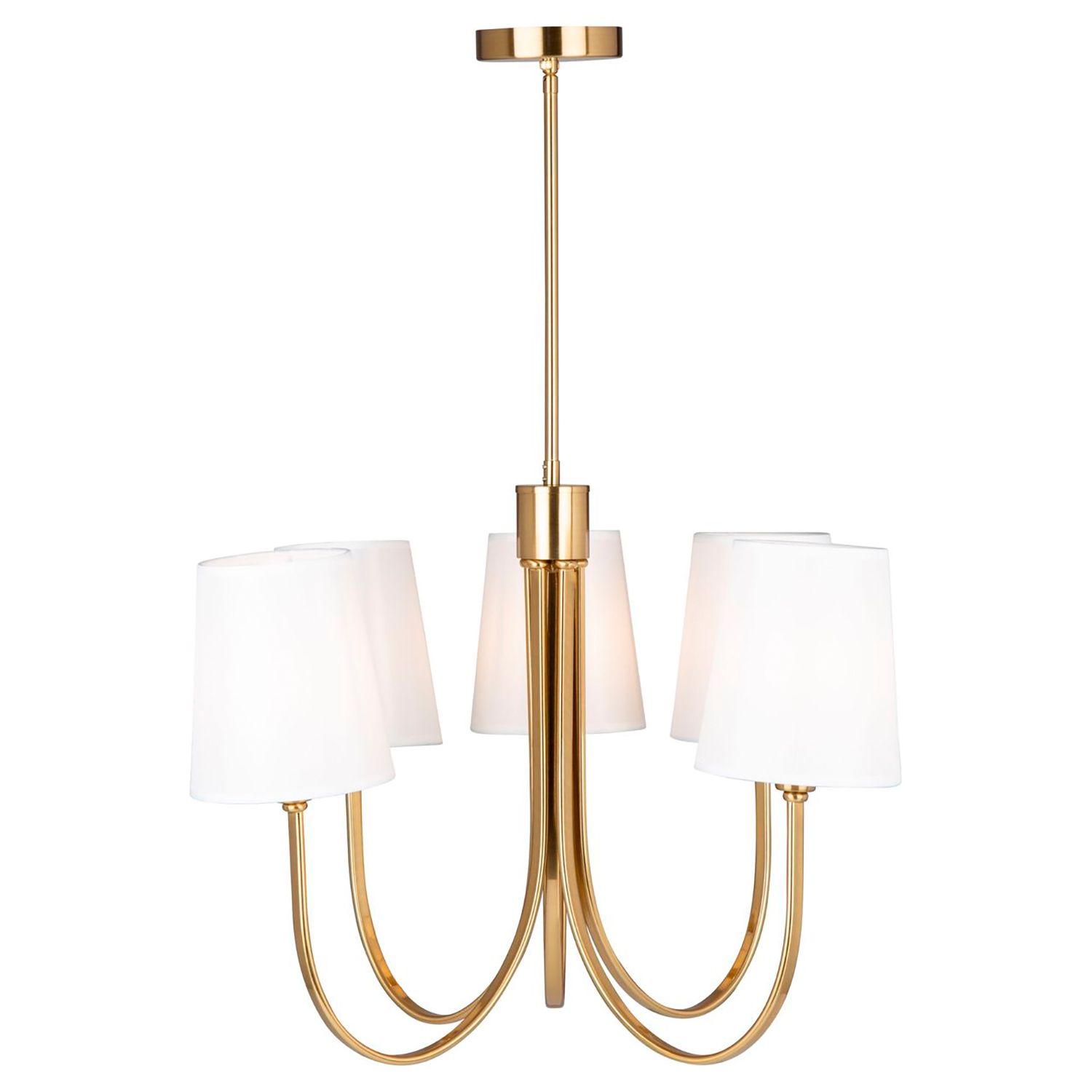 Image 3 Rhythm 5 Light Chandelier Brushed Gold more views