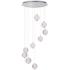 Rhythm 9-Light LED Pendant Polished Chrome