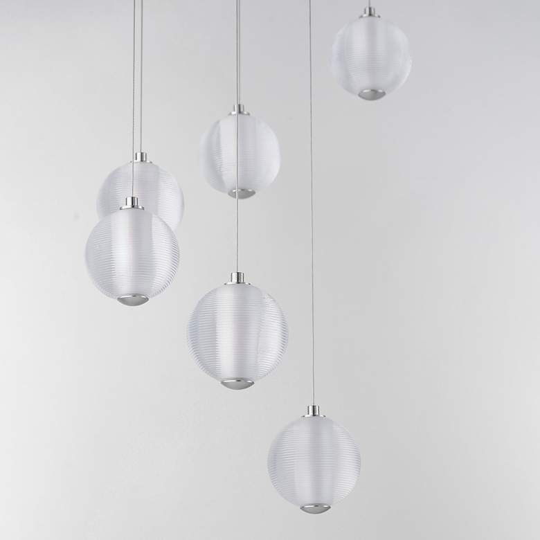 Image 3 Rhythm 9-Light LED Pendant Polished Chrome more views