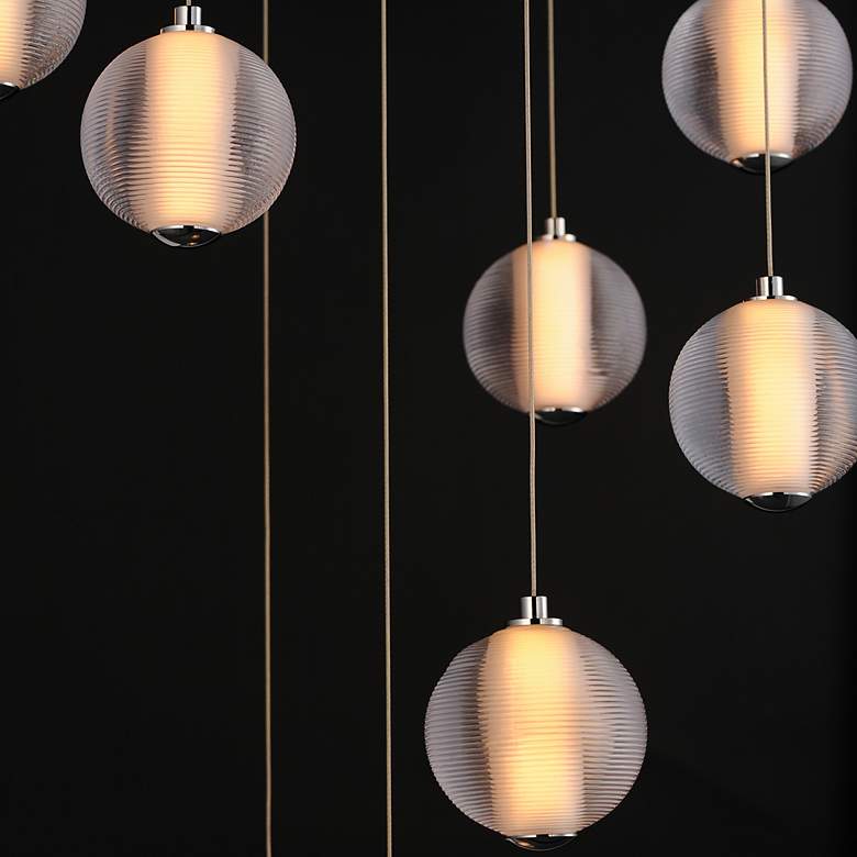 Image 4 Rhythm 9-Light LED Pendant Polished Chrome more views