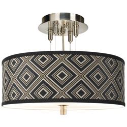 Rhythm Giclee 14&quot; Wide Ceiling Light