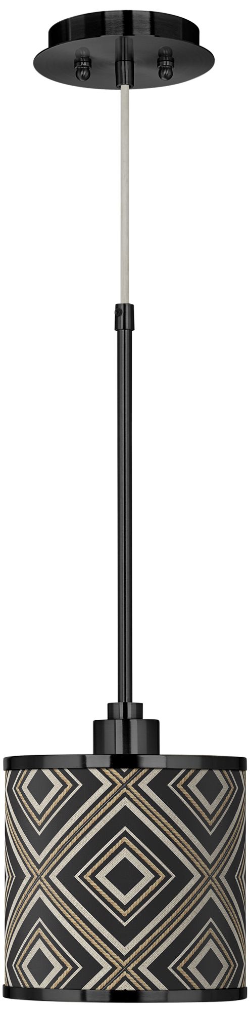 Rhythm Giclee Black Mini Pendant Light