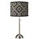 Rhythm Giclee Brushed Nickel Table Lamp