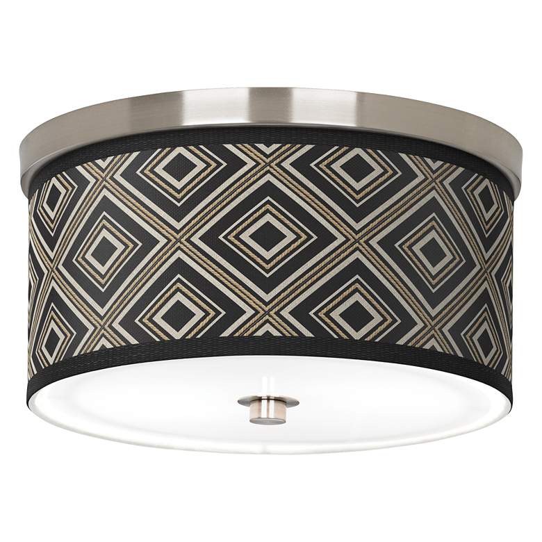 Image 1 Rhythm Giclee Nickel 10 1/4" Wide Ceiling Light