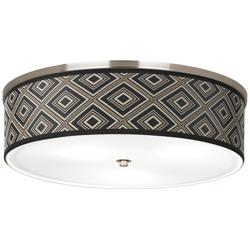 Rhythm Giclee Nickel 20 1/4&quot; Wide Ceiling Light