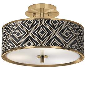 Image1 of Rhythm Gold 14" Wide Ceiling Light