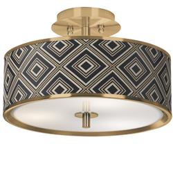 Rhythm Gold 14&quot; Wide Ceiling Light