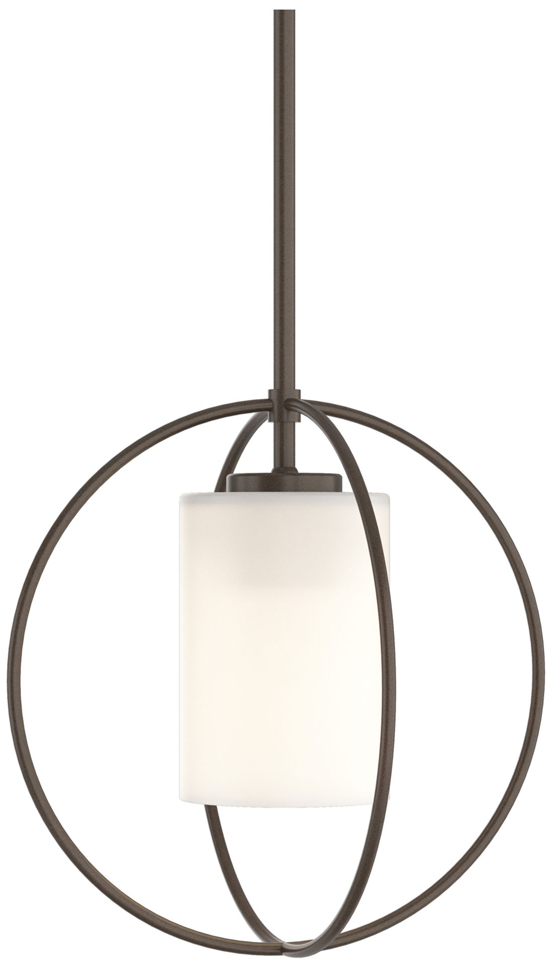 Rhythm Mini Pendant - Bronze Finish - Opal Glass - Made to Order