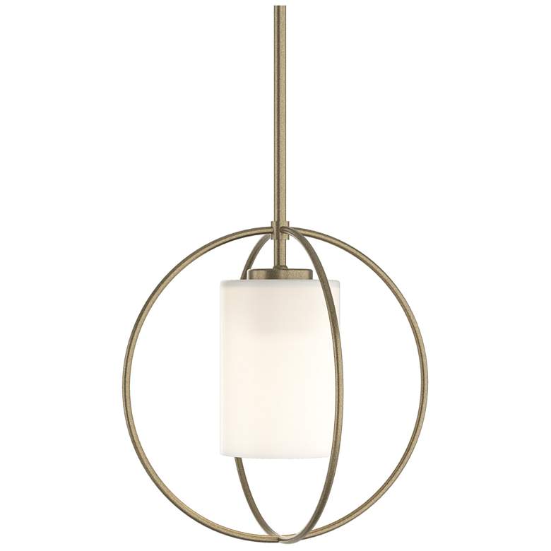 Image 1 Rhythm Mini Pendant - Soft Gold Finish - Opal Glass