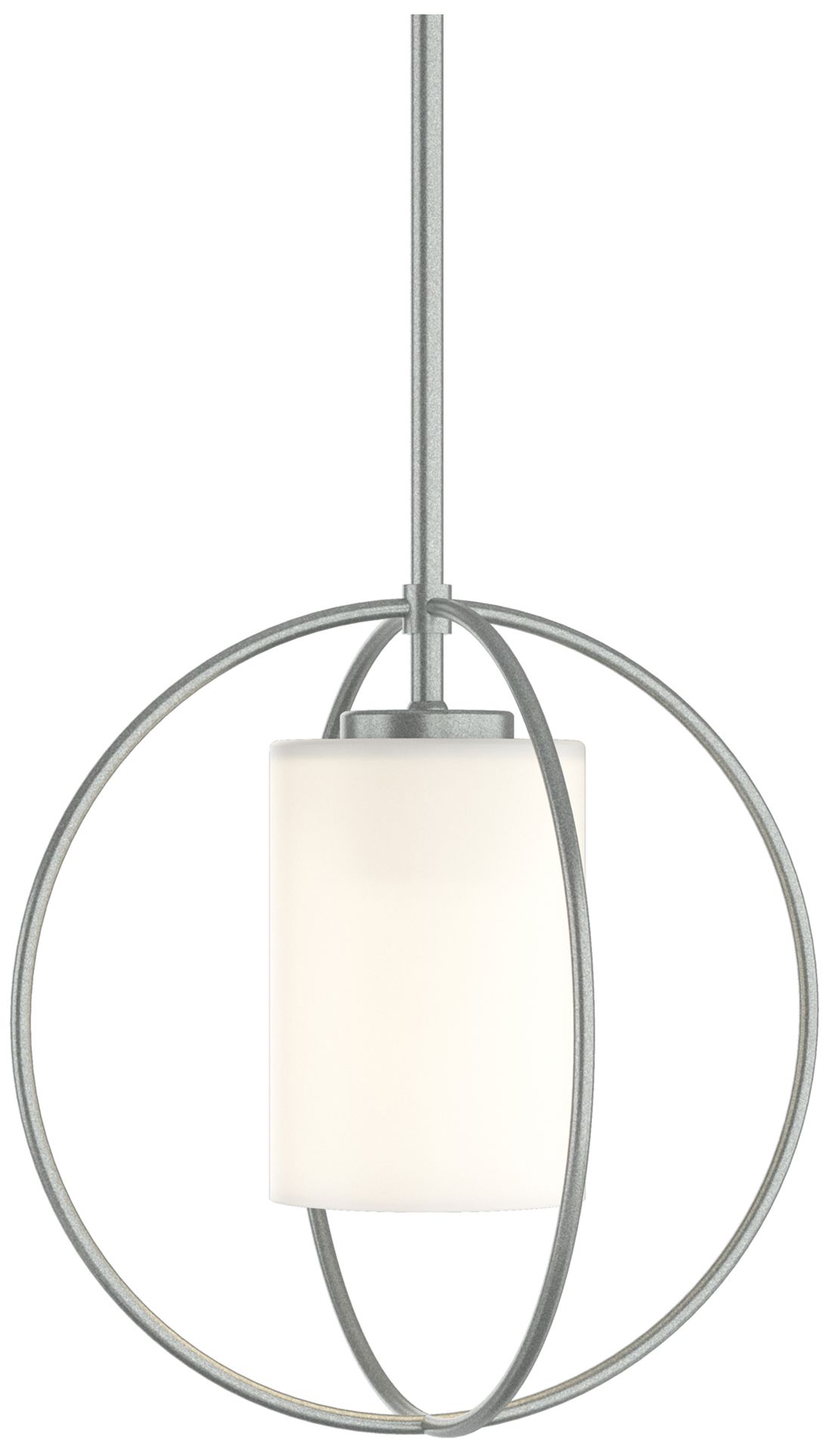 Rhythm Mini Pendant - Vintage Platinum Finish - Opal Glass - Made to Order