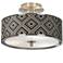 Rhythm Nickel 14" Wide Ceiling Light