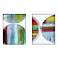 Rhythmic Circles I 23"W x 29"H Framed Art Set of 2