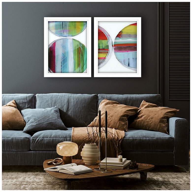 Image 4 Rhythmic Circles I 23"W x 29"H Framed Art Set of 2 more views