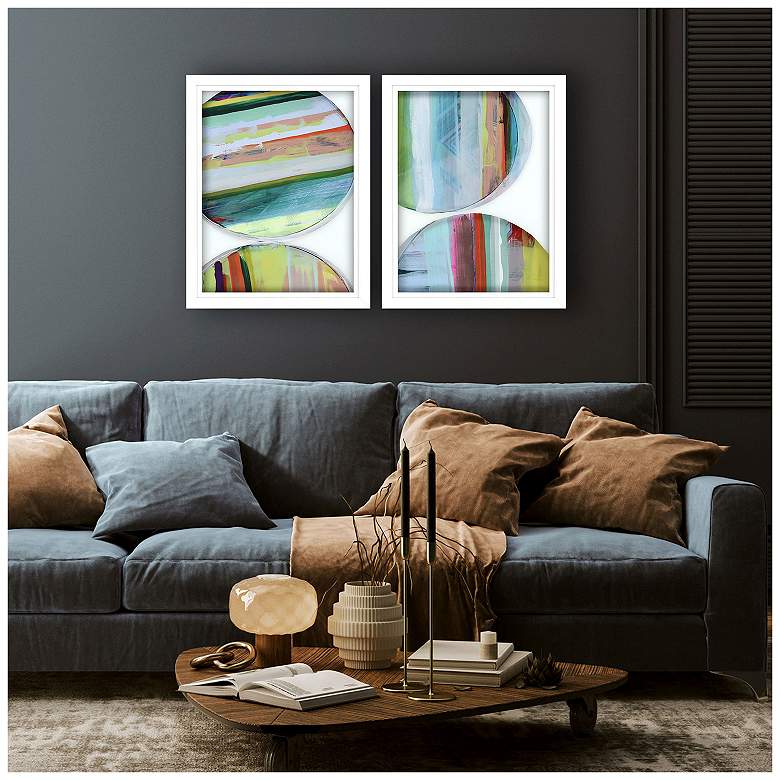 Image 4 Rhythmic Circles II 23"W x 29"H Framed Art Set of 2 more views