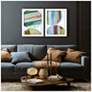 4_Rhythmic Circles II 23"W x 29"H Framed Art Set of 2 more views
