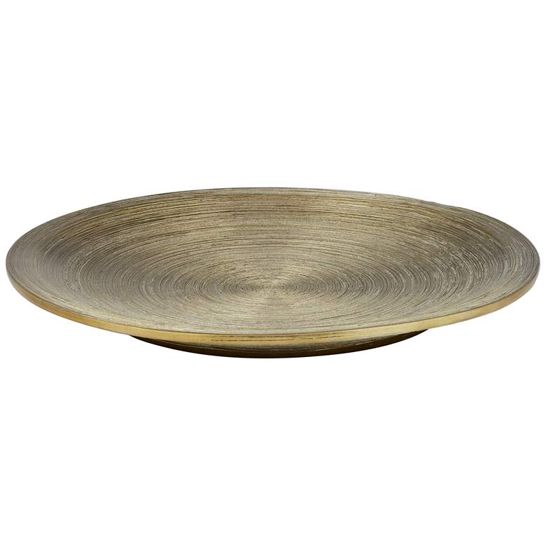 Ribbed Bronze Porcelain Decorative Plate
