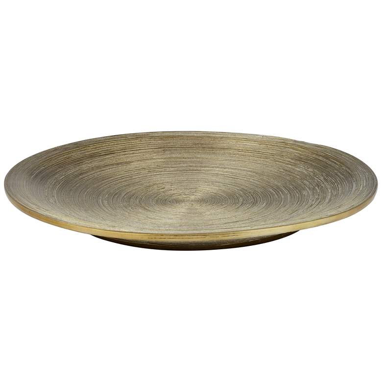 Image 1 Ribbed Bronze Porcelain Decorative Plate