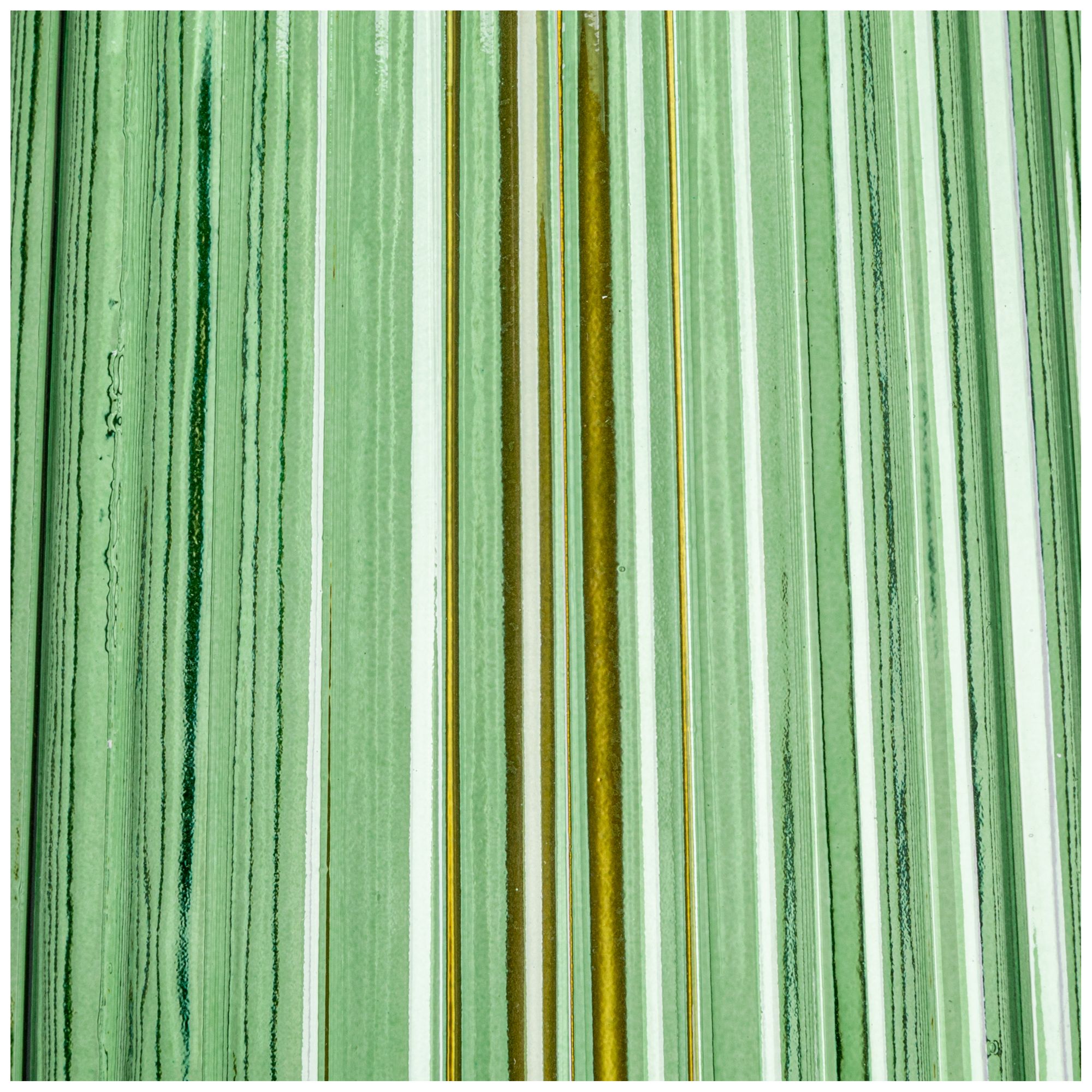 Image 6 Ribbed Glass Table Lamp with Tapered Dru more views