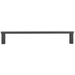 Ribbed Matte Black Metal 13" Wide Appliance Pull