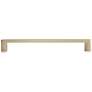 Ribbed Satin Brass Metal 8 1/2" Wide Cabinet Pull