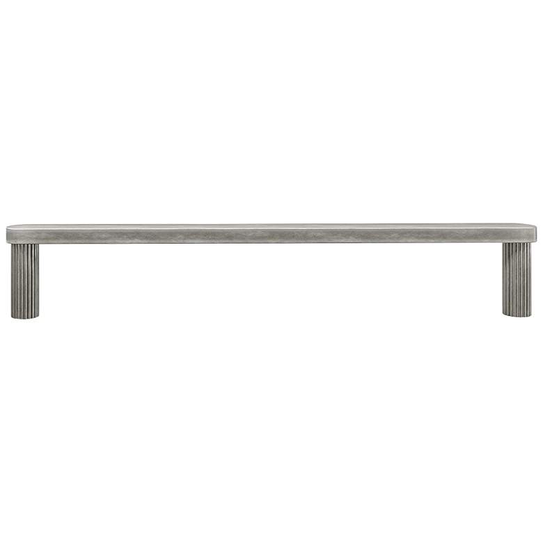 Image 1 Ribbed Weathered Nickel Metal 13" Wide Appliance Pull