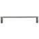Ribbed Weathered Nickel Metal 13" Wide Appliance Pull