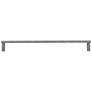 Ribbed Weathered Nickel Metal 19" Wide Appliance Pull