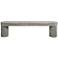 Ribbed Weathered Nickel Metal 4 1/2" Wide Cabinet Pull