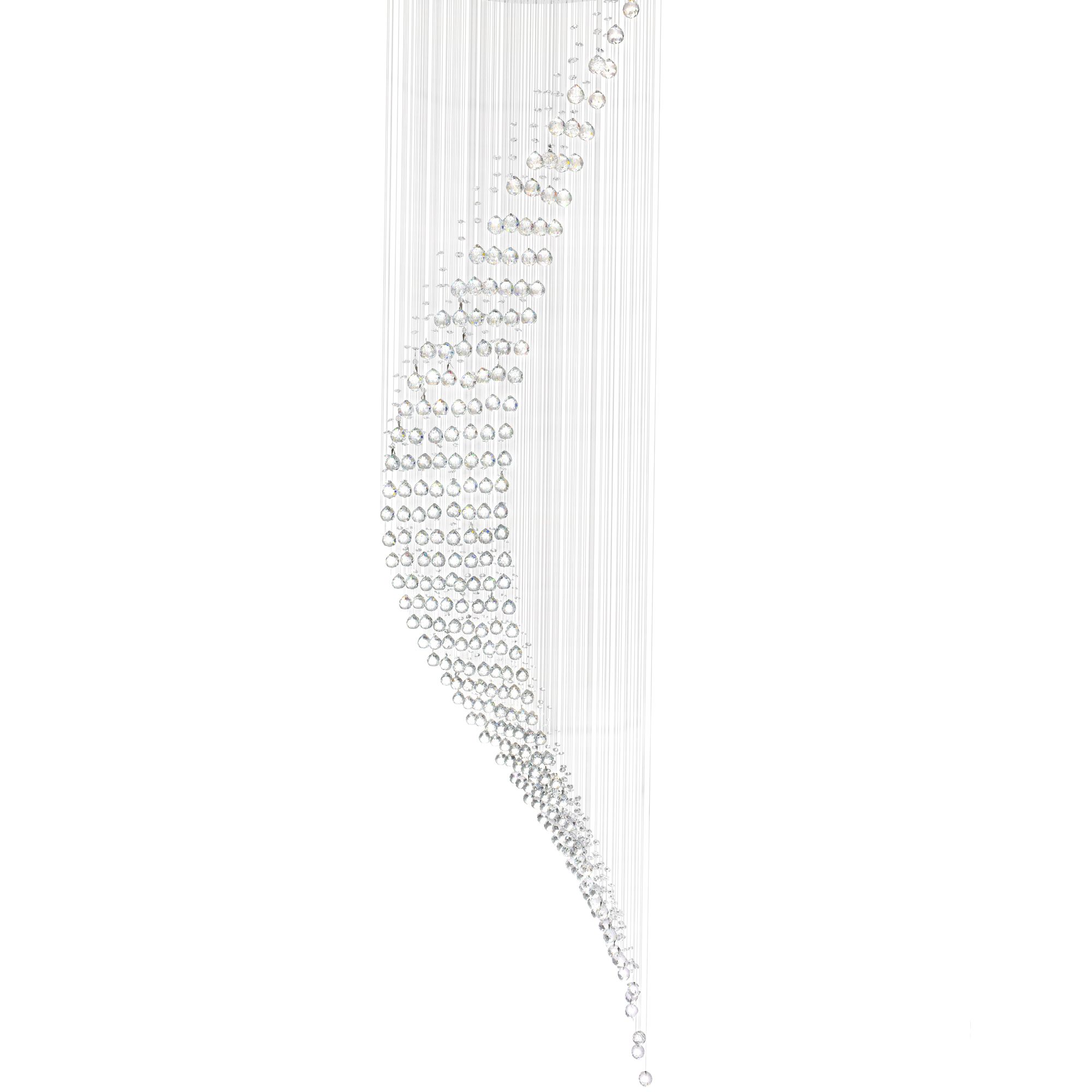 Image 2 Ribbon 10 Light Flush Mount With Chrome Finish more views