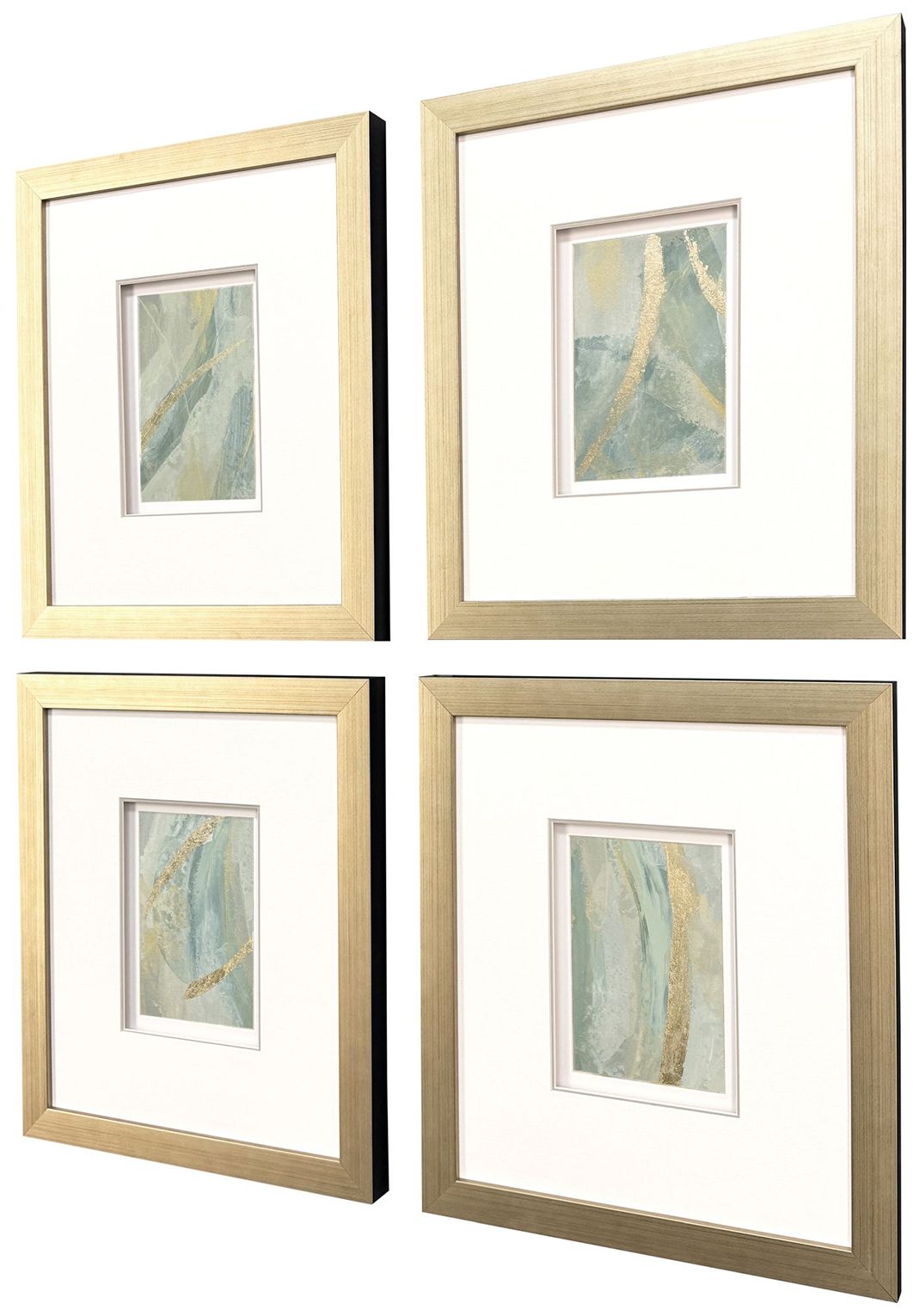 Image 3 Ribbon Dance I 18"W x 21"H Framed Art - Set of 4 more views