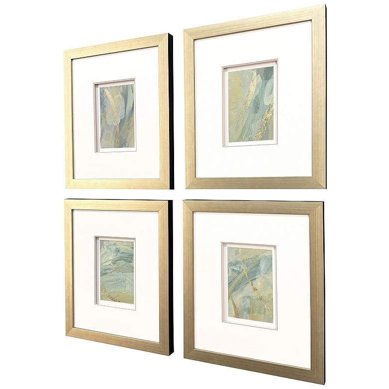 Image 3 Ribbon Dance II 18"W x 21"H Framed Art - Set of 4 more views