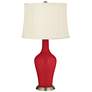 Ribbon Red Anya Table Lamp with Dimmer
