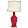 Ribbon Red Anya Table Lamp with Relaxed Wave Trim