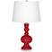 Ribbon Red Apothecary Table Lamp with Dimmer