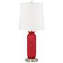 Ribbon Red Carrie Table Lamp Set of 2