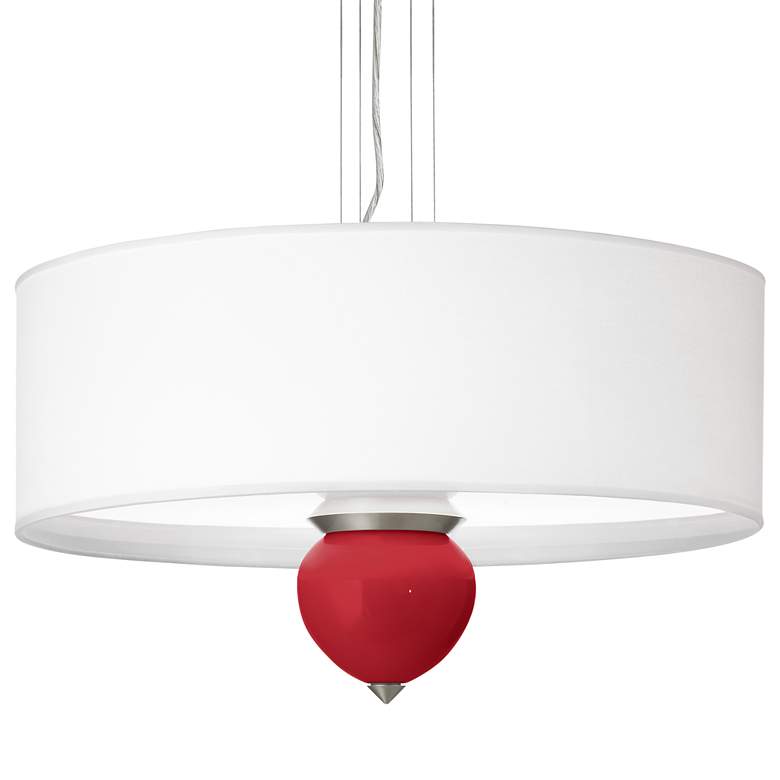 Image 1 Ribbon Red Cleo 24 inch Wide Pendant Chandelier