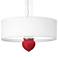 Ribbon Red Cleo 24" Wide Pendant Chandelier