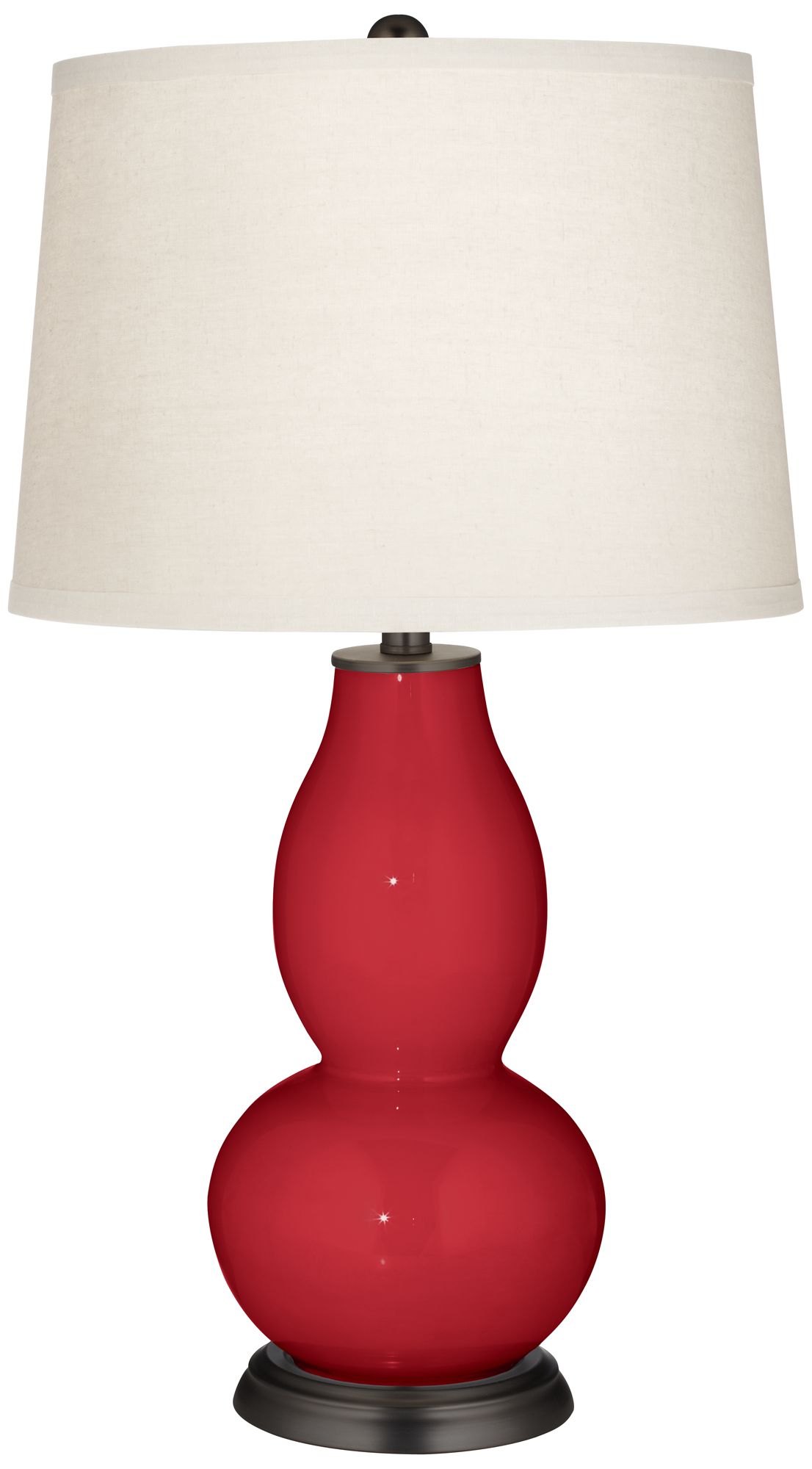 Ribbon Red Double Gourd Table Lamp