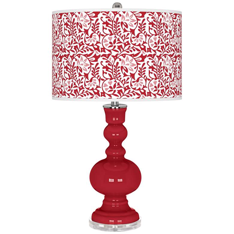 Image 1 Ribbon Red Gardenia Apothecary Table Lamp
